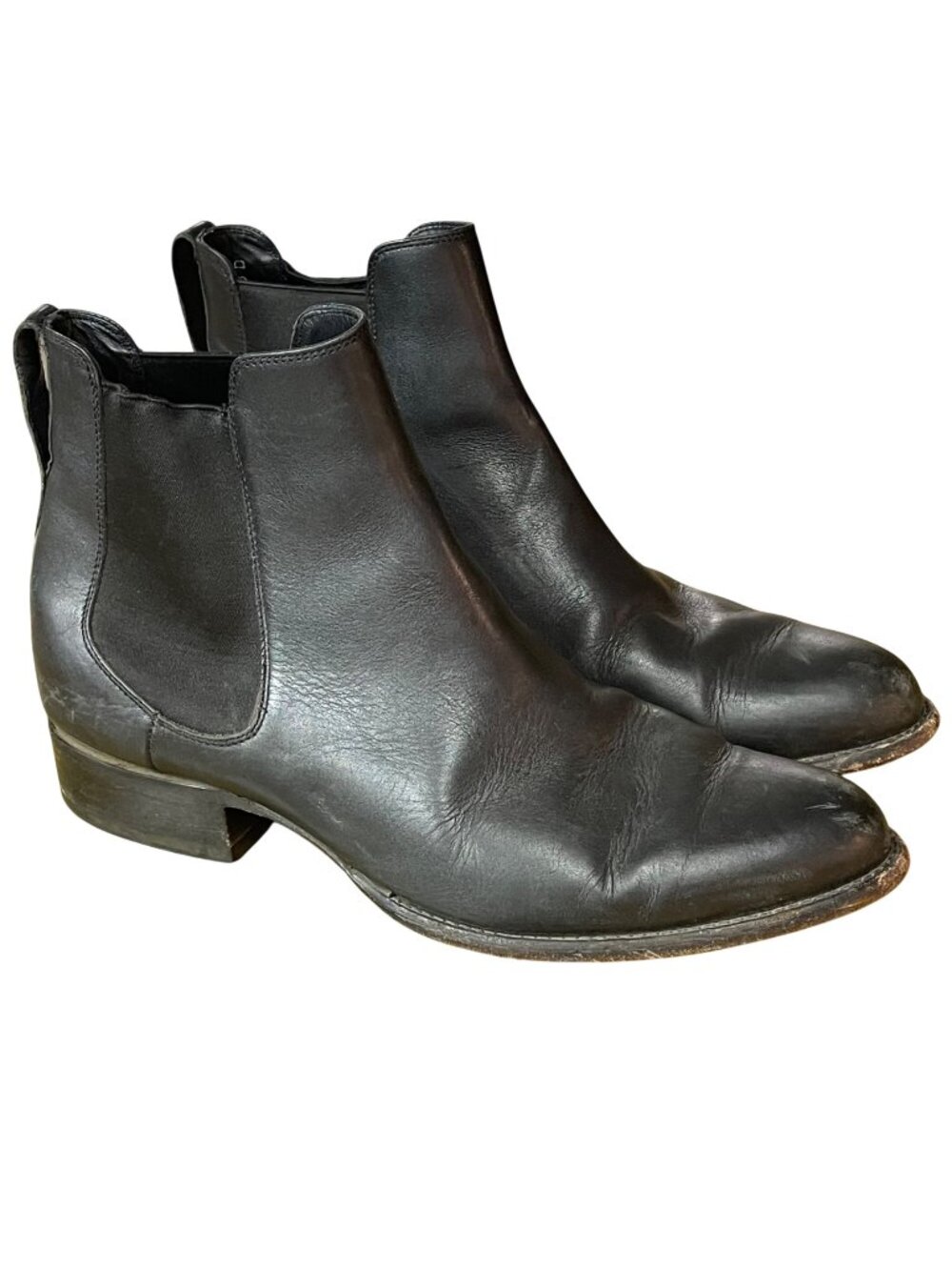 Tecovas Men's The Chance Pull On Leather Chelsea Boots Black Sz 14 EE  1014